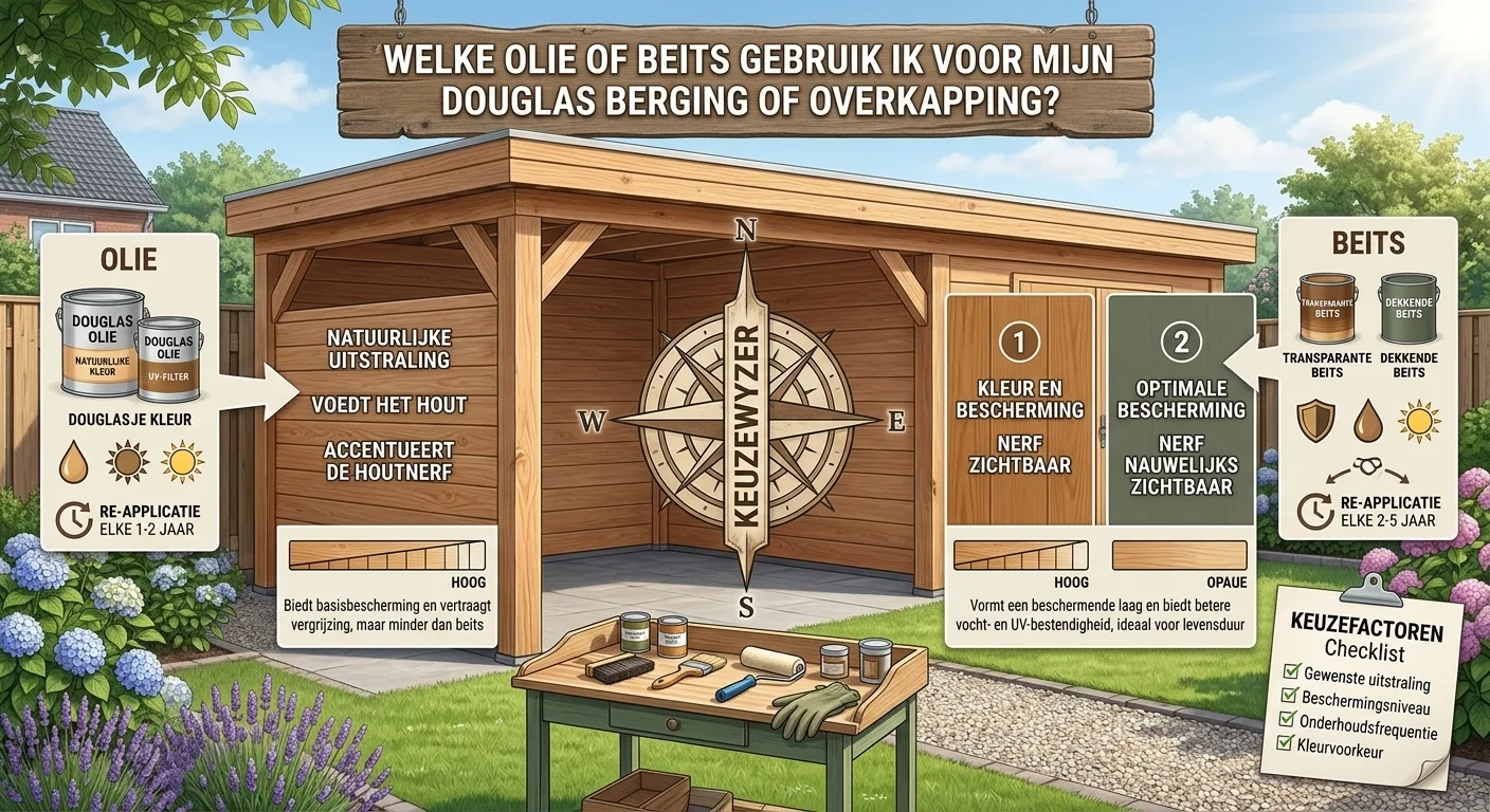 Welke olie of beits voor douglas hout